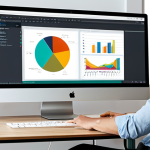 A professional graphic designer, fully clothed in business casual attire, is seated at a minimalist workstation. On the large monitor screen, a beautifully crafted user interface is displayed, showcasing a clean layout with diverse typography, including various font weights and precise leading. A subtle, harmonious color palette with carefully chosen shades enhances readability, while ample white space guides the eye seamlessly through the content. The background is a modern, sunlit design studio. The designer is depicted in a natural pose, with perfect anatomy, correct proportions, well-formed hands, and proper finger count. Professional photography, high quality, safe for work, appropriate content, modest, family-friendly.
