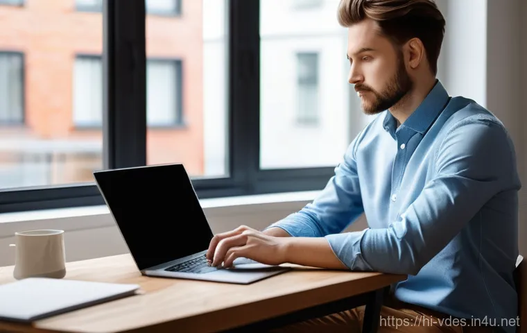 시각디자인 자격증 최신 출제 경향 - **A Focused Graphic Designer in a Modern Workspace**
    A young professional, either male or female...