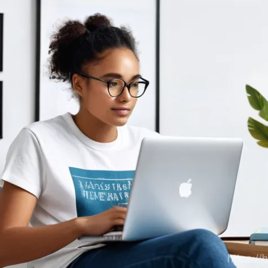 시각디자인 자격증 단기 취득 방법 - **Prompt:** A young, diverse student, aged around 20, is completely absorbed in an online visual des...