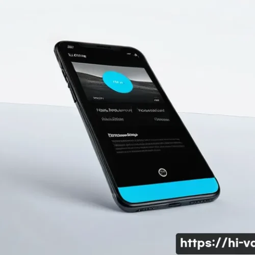 시각디자인과 UX UI의 차이 - **Prompt:** A close-up, highly detailed shot of a modern, minimalist digital interface (e.g., a mobi...