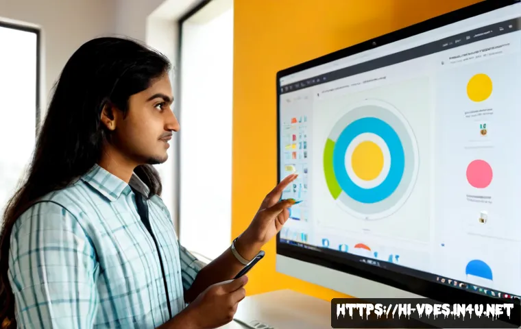 시각디자인 실무 사례 연구 - Photorealistic visual design case study scene in a modern Indian creative studio, a Hindi-speaking d...